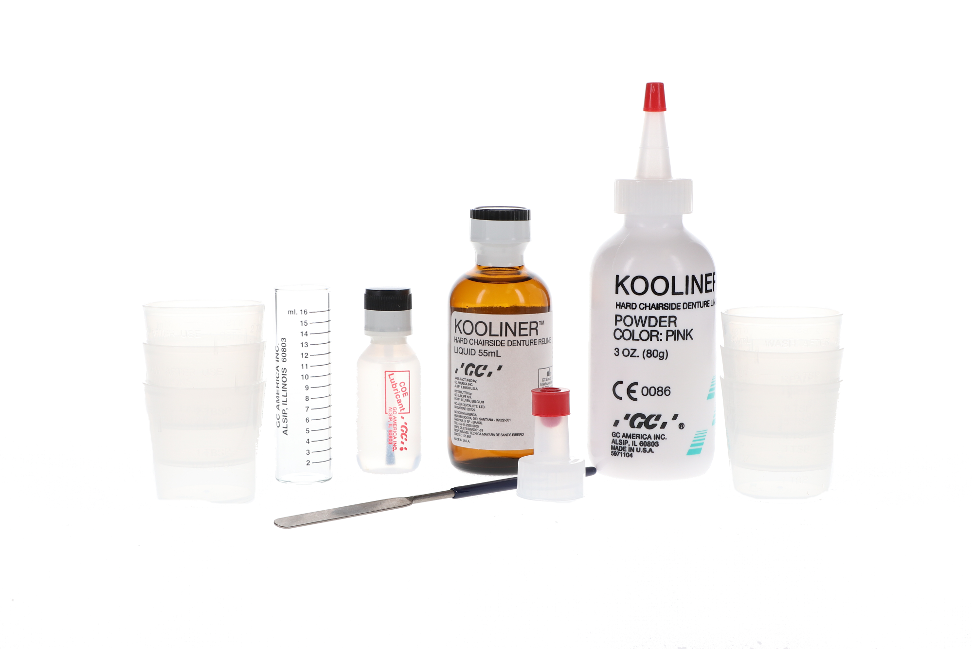 Kooliner Chairside Hard Denture Reline Material, Professional Pack, 1/Pk, 345001