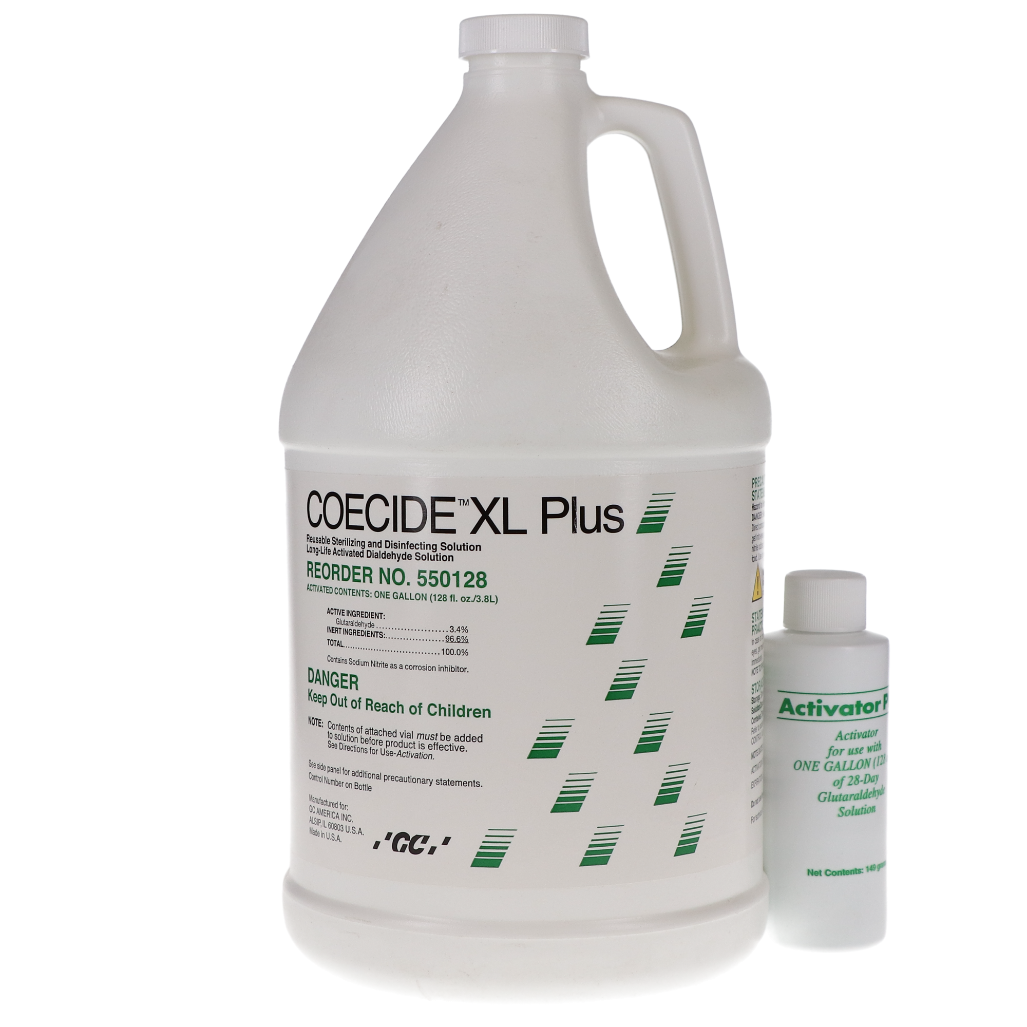 Coecide XL Plus 3.4% Alkaline Glutaraldehyde, 1 Gal, 1/Pk