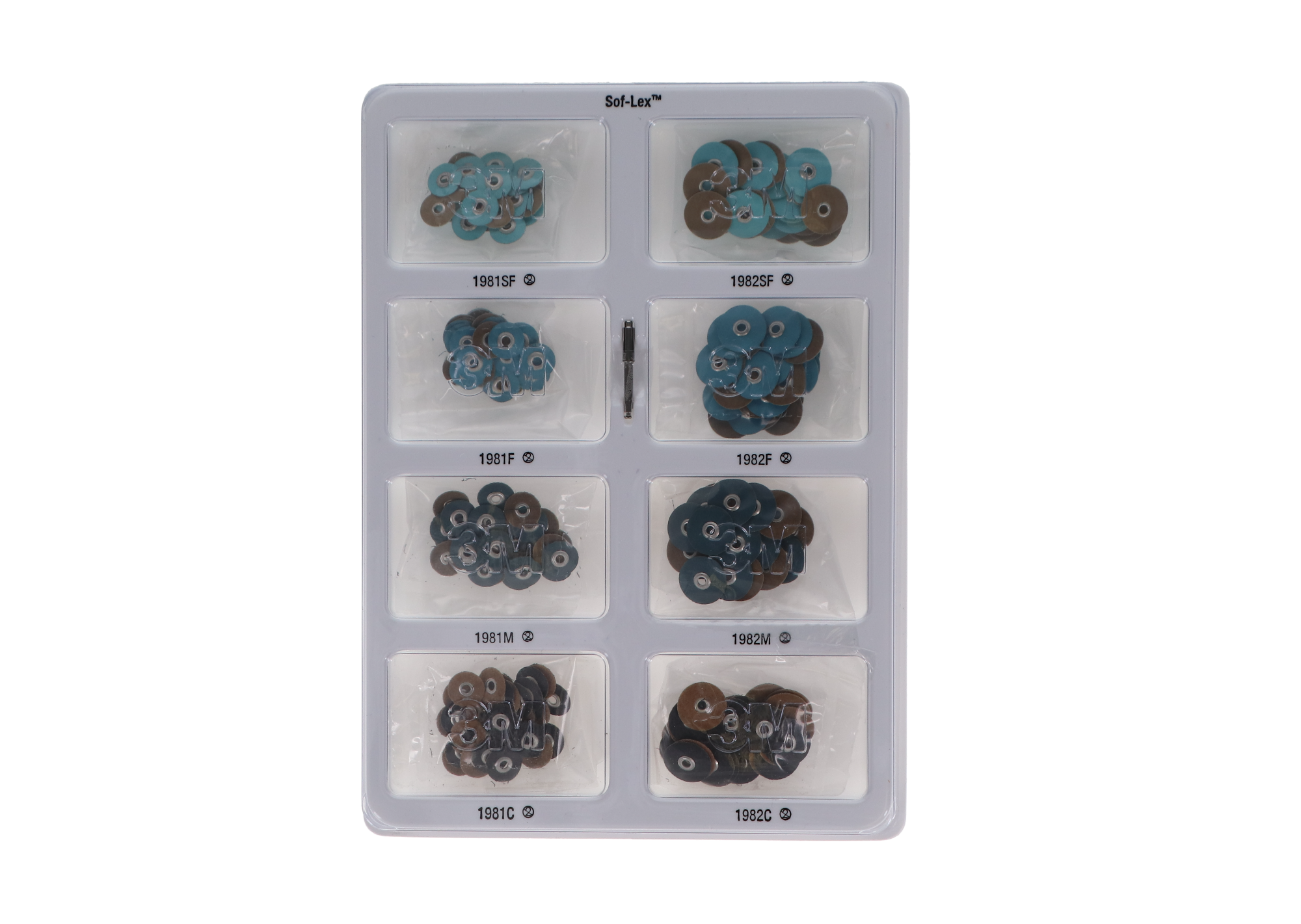 Sof-Lex Contouring and Polishing Kit, Pop-On, Assorted, 1/Pk, 1980