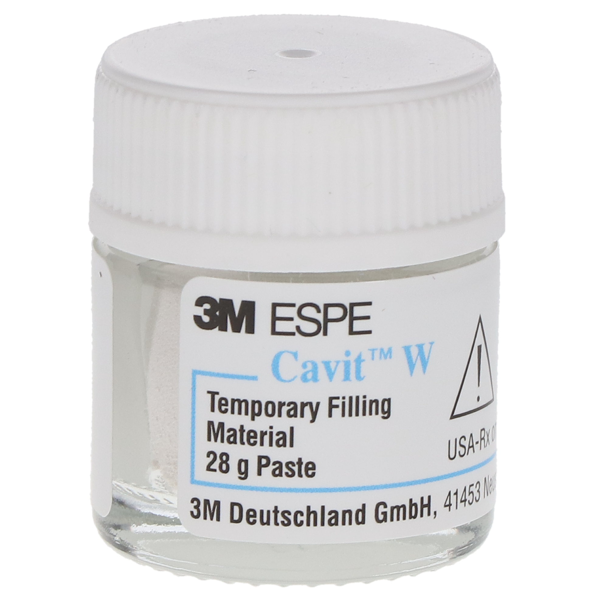 Cavit-W Temporary Filling Material, Medium Set, 28 g Jar, White, 1/Pk