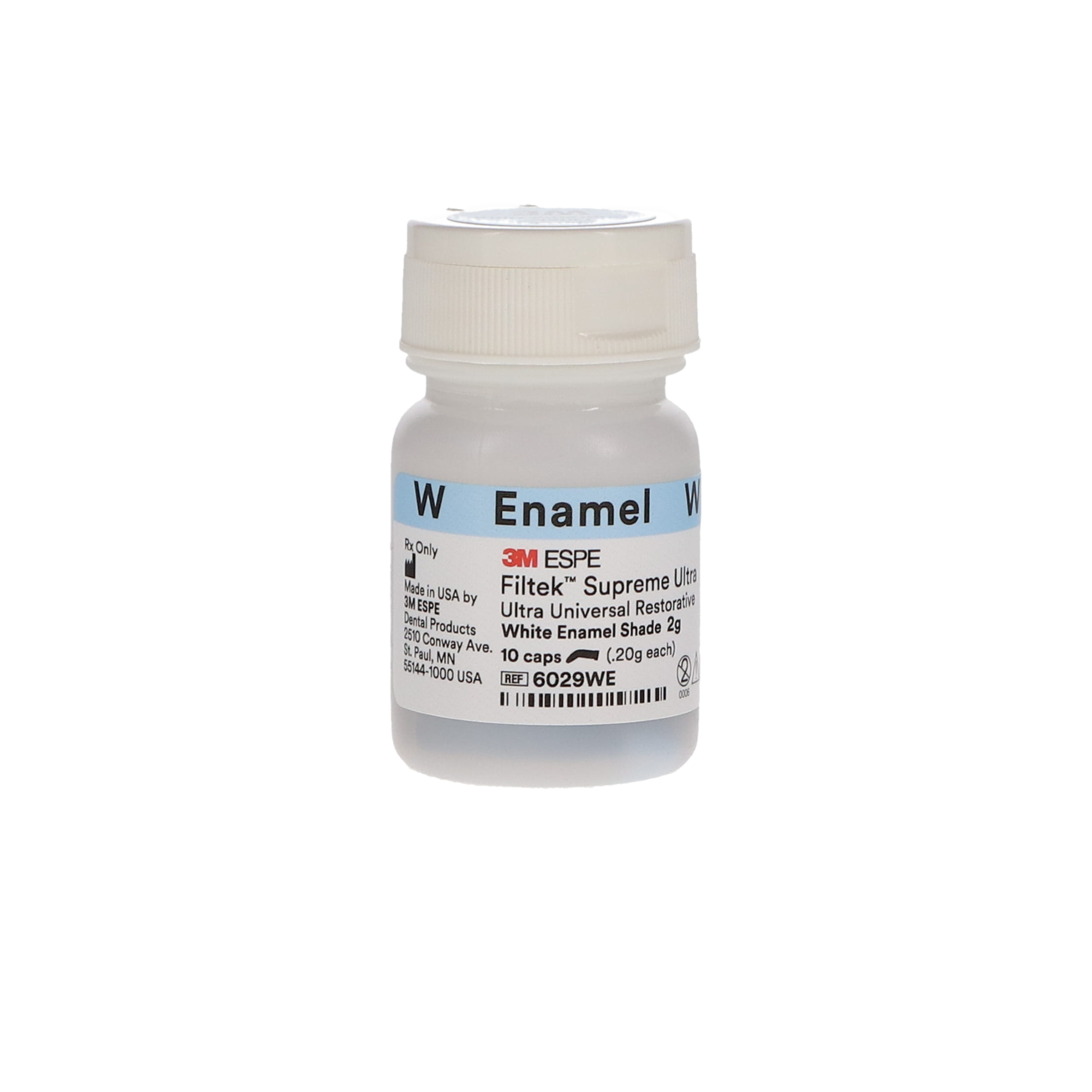 Filtek Supreme Ultra, Capsule Refill, 0.2 g, Enamel, White, 10/Pk