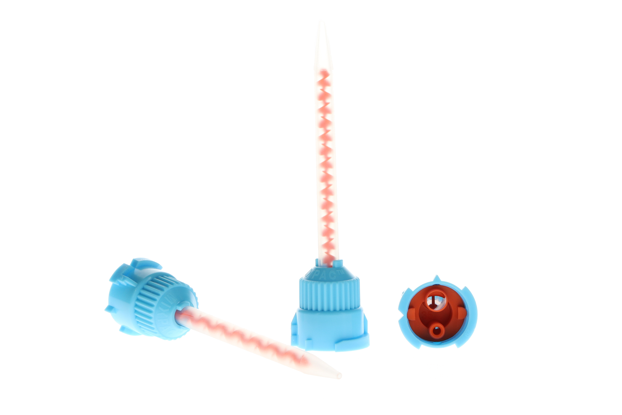 Protemp Plus Temporization Material, Garant Mixing Tips, Blue and Orange, 50/Pk