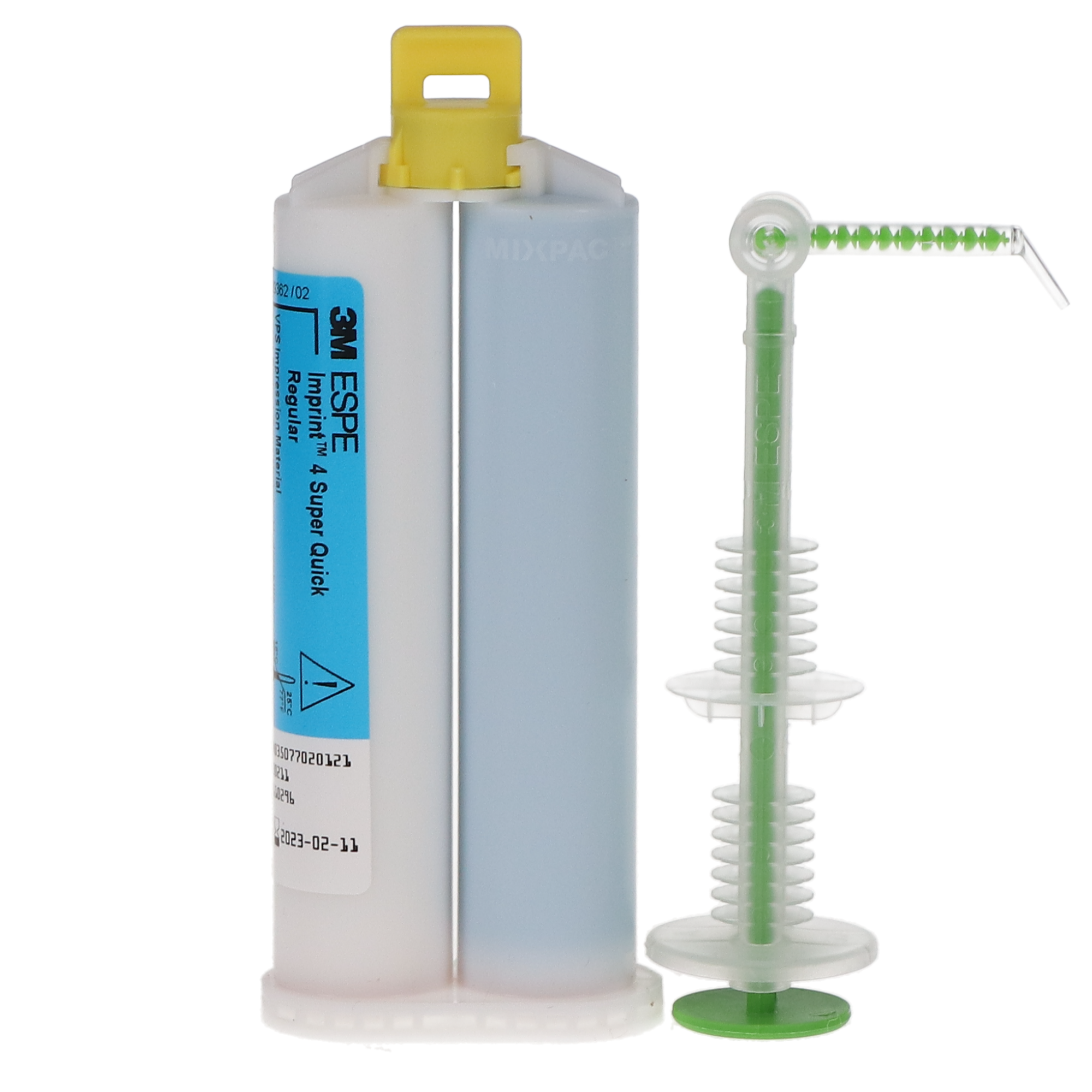 Imprint 4 Garant VPS Impression Material, Refill, Super Quick, Regular Body, 50 ml, Blue, 4/Pk