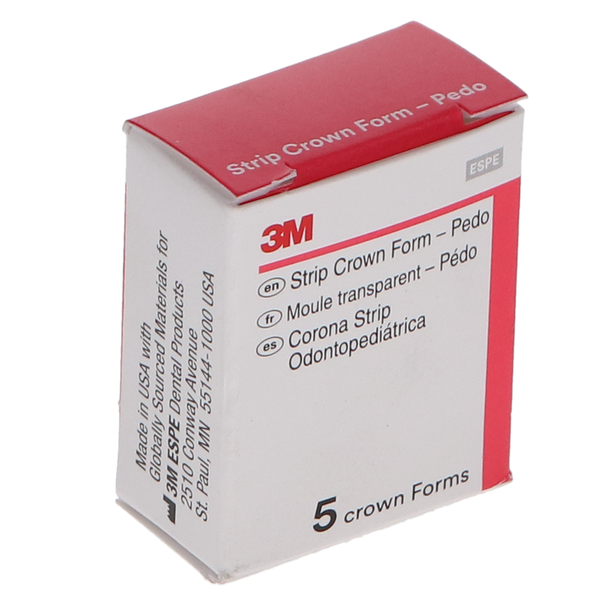 Unitek Pedodontic Strip Crown Forms, Primary Anterior, # 3 Lateral Upper Right, 5/Pk