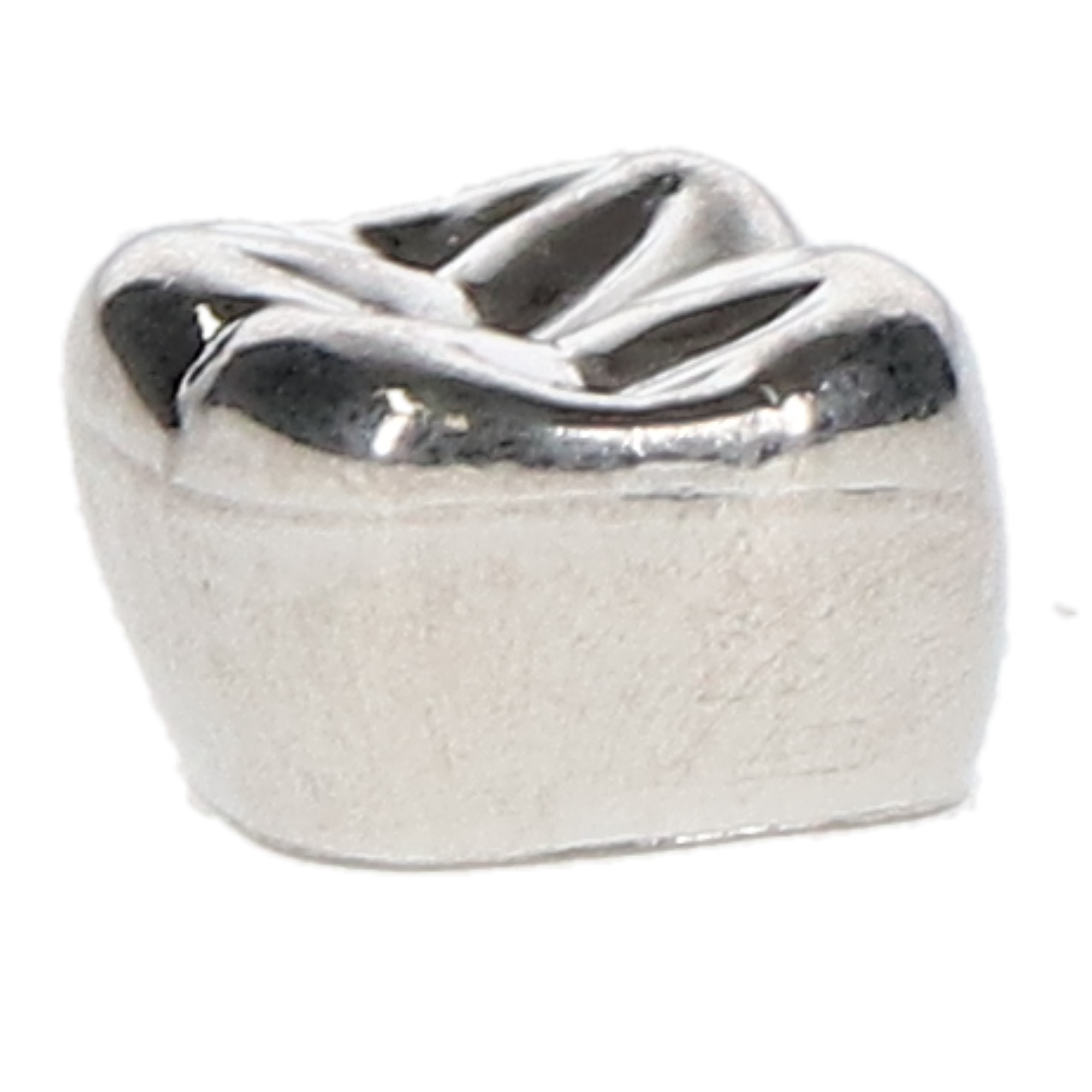 Iso-Form Preformed Tin-Silver Crowns, Adult, Second Molar, # 74 Lower Right, 5/Pk, L74