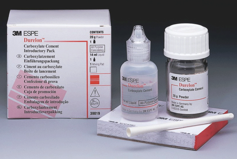 Durelon Carboxylate Luting Cement Calibrated Dispenser, Triple Pack, 20 g, 3/Pk