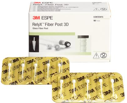 RelyX 3D Glass Fiber Posts, Refill, # 3, Blue, 10/Pk