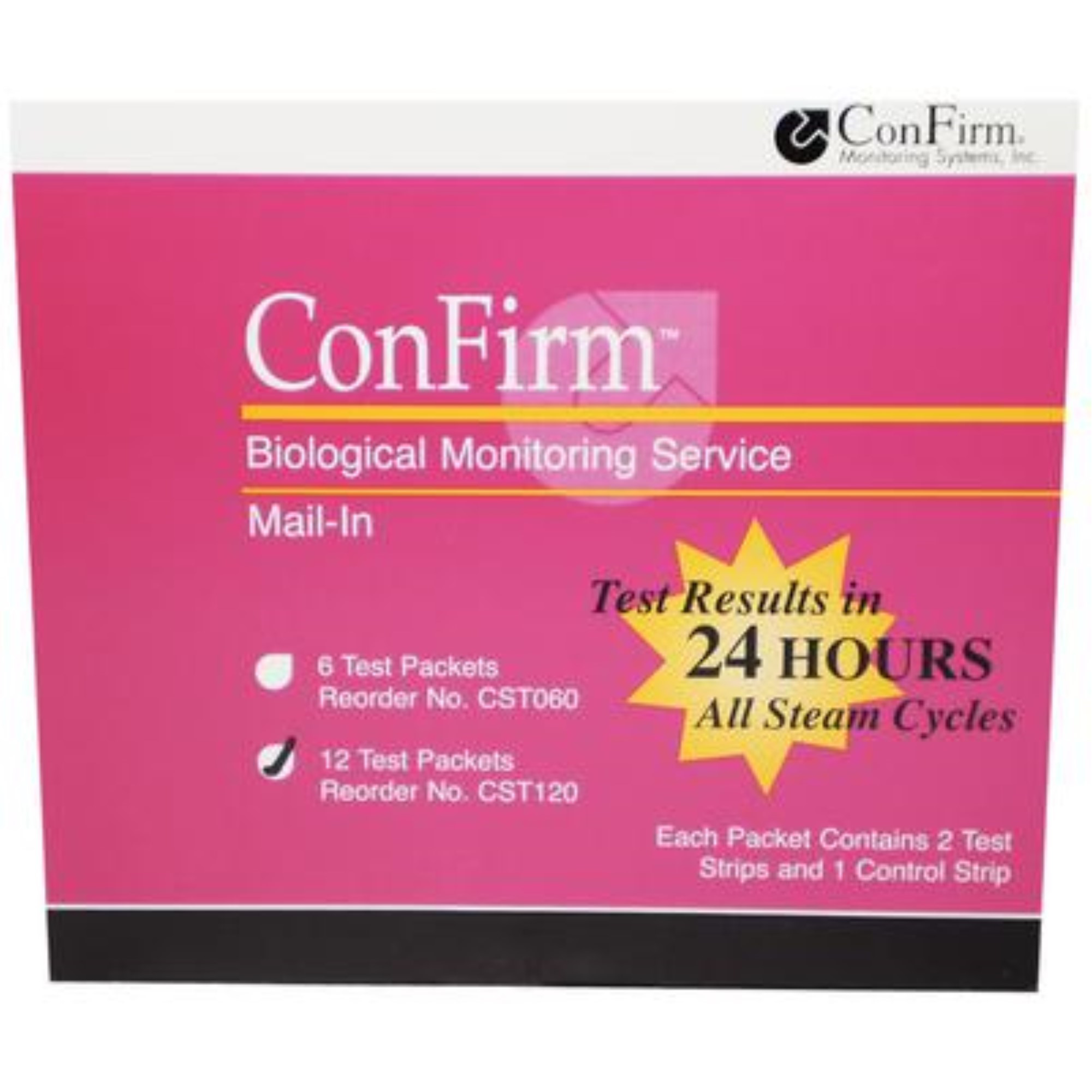 Confirm Mail-In Sterilizer Monitor 12/Bx, CST120