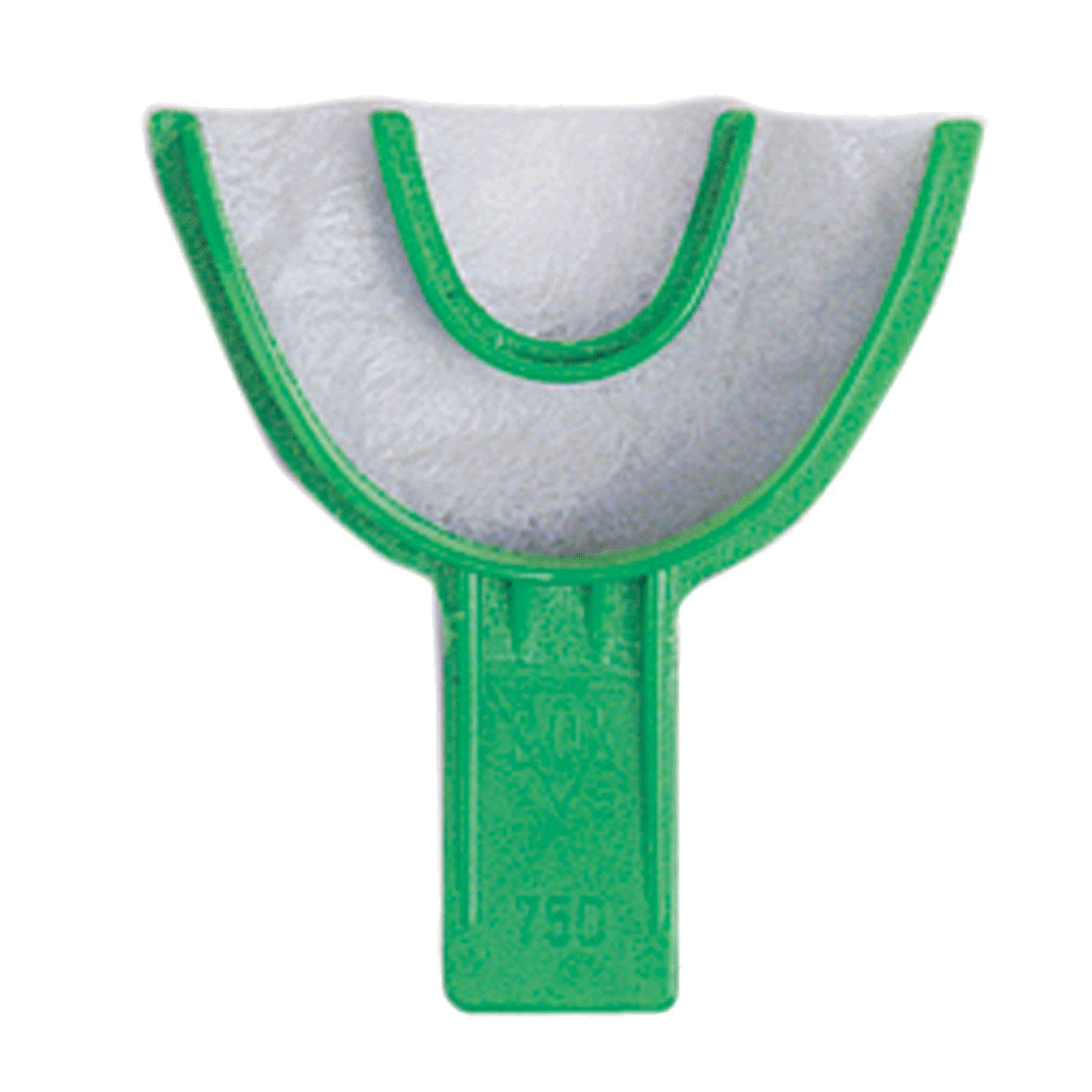 Check-Bite Disposable Trays, Anterior, # 75D, Green, 40/Pk