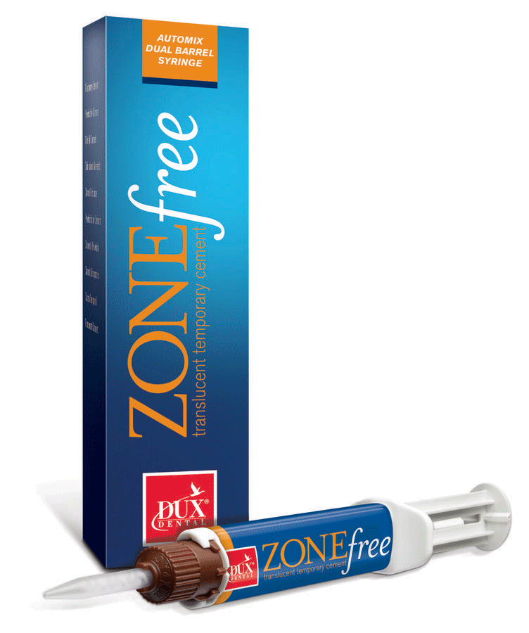 ZONEfree Translucent Temporary Cement, Dual Barrel Syringe, 15 g, 1/Pk