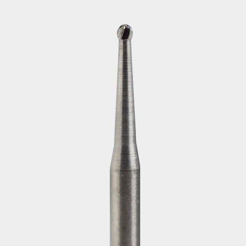 NeoBurr Sterile Surgical Length Carbide Single-Use Burs, FGSL, Round, # 1, 0.8 mm, 25/Pk, FGSL1