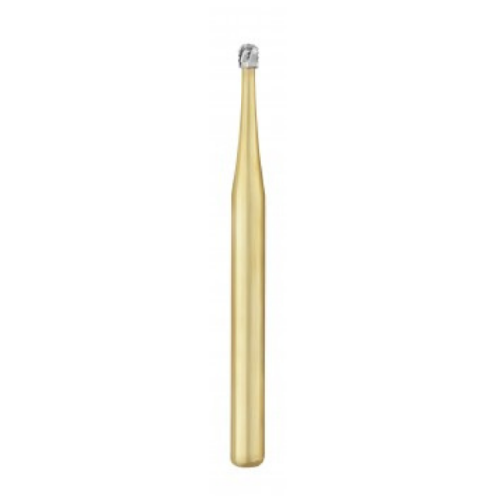 Great White Gold Series Carbide Burs, FG, Round, # 2R, 10/Pk, 18202