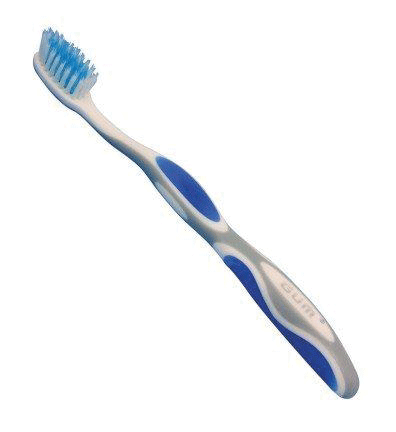 GUM Summit Plus Toothbrush, Sensitive, Compact, 12/Box, 509P