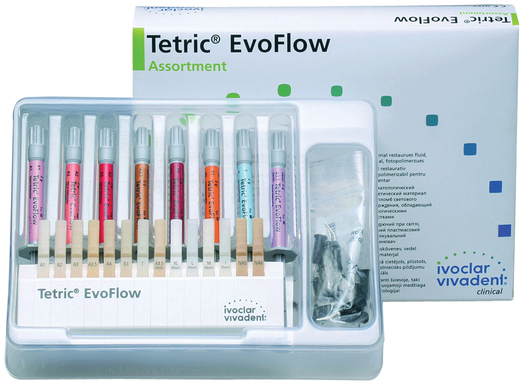 Tetric EvoFlow Nano-Optimized Composite, Light-Cure, Cavifil Refill, 0.2 g, B1, 20/Pk, 641348