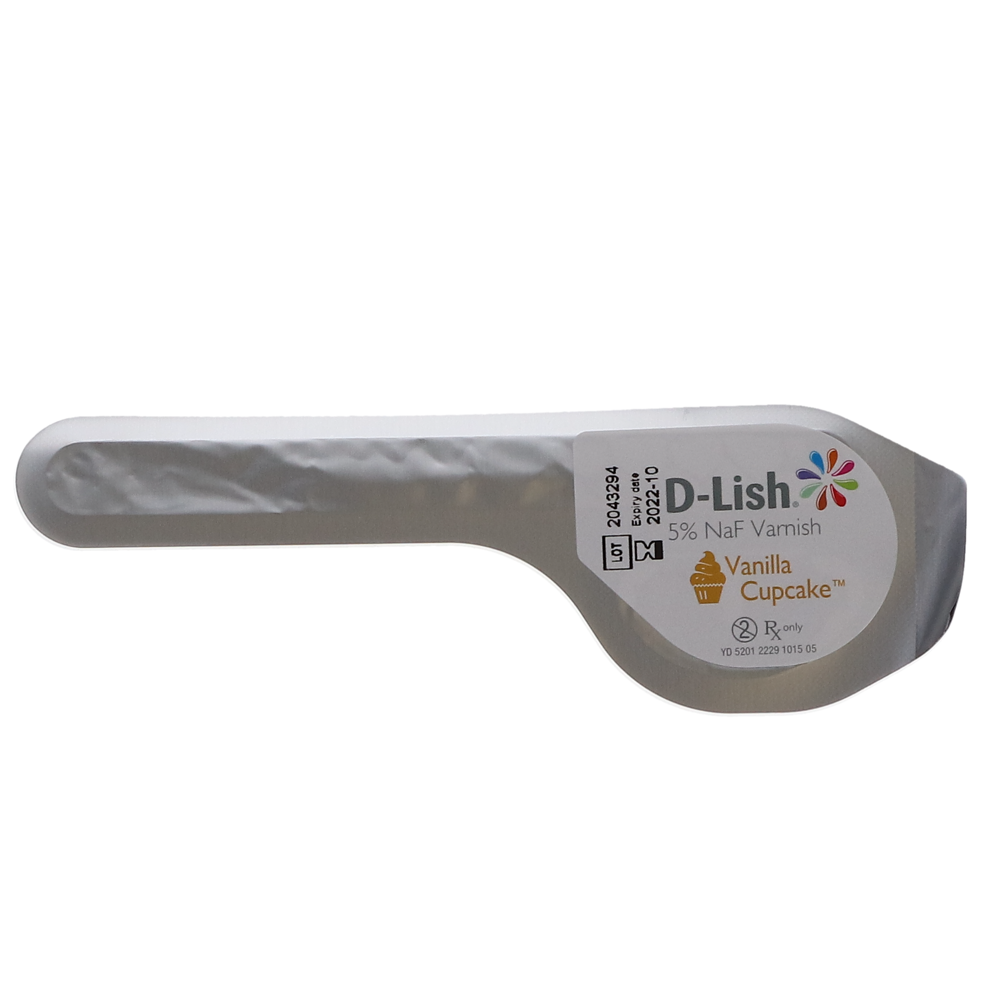 D-Lish 5% Sodium Fluoride Varnish, Vanilla Cupcake, 50/Box, 214450