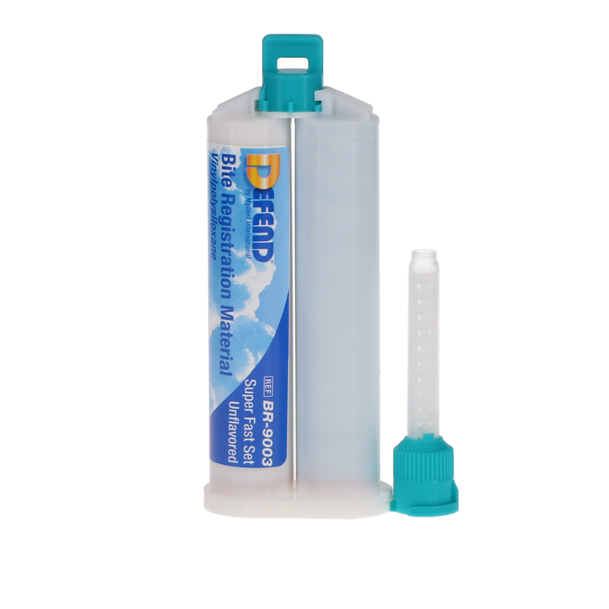 Defend Bite Registration Material, Super Fast Set, 50 ml, Mint Chocolate Chip, Light Blue, 2/Pk, BR9005