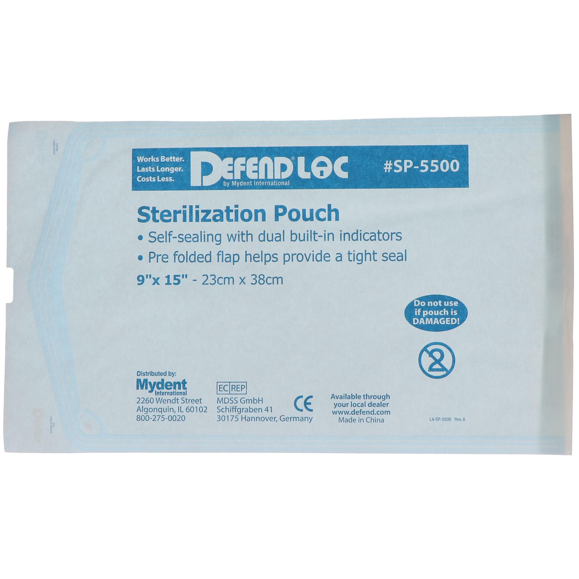Defend Sterilization Pouches, 5.25