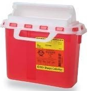 Patient Room Sharps Collectors, 5.4 Qt, Pearl, 12 Ea/Ca, 305425