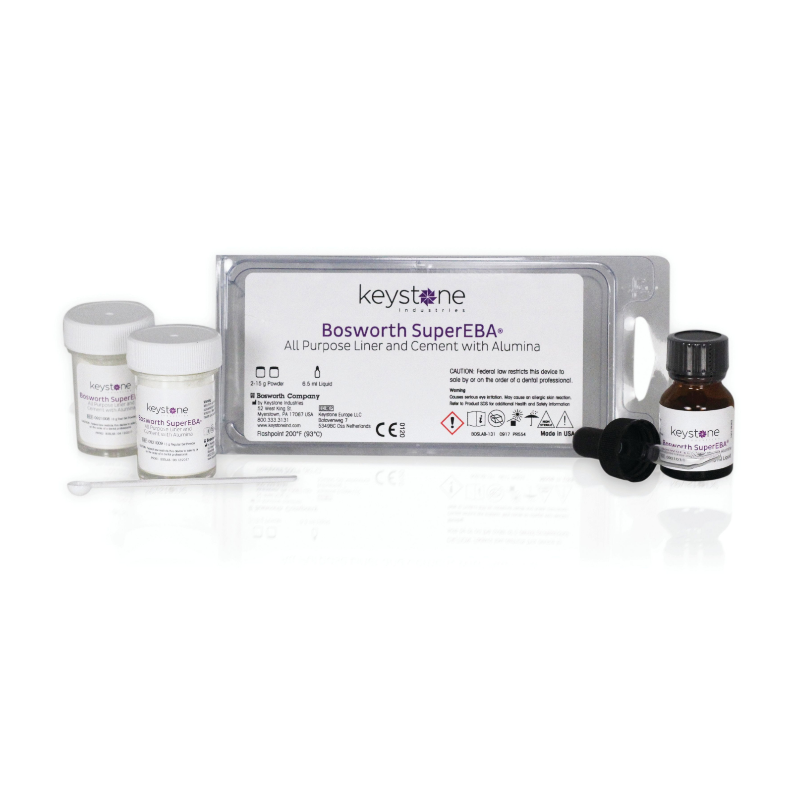 SuperEBA All-Purpose Lining and Cement with Alumina, Standard Kit, 1/Pk, 0921007