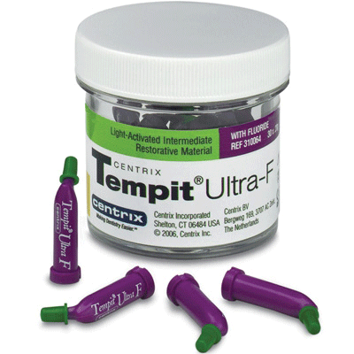 Tempit Essentials Temporary Filling Material, Prefilled Tubes, 30/Jar, 310067
