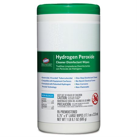 Clorox Hydrogen Peroxide Wipes Large 95/Cn