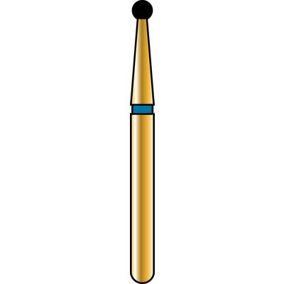 Alpen Multilayer Diamond Burs, FG, Round, # 801, 1.4 mm, Coarse, Blue, 5/Pk, 60031859