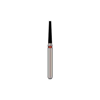 Alpen X1 Diamond Single-Use Bur, FG, Tapered Flat End, # 847, 1.4 mm, Super Coarse, Black, 25/Pk, X847SC014