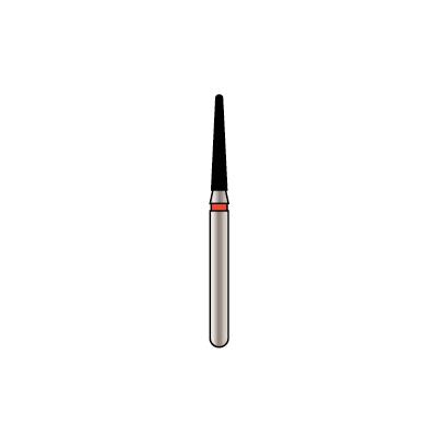 Alpen X1 Diamond Single-Use Bur, FG, Tapered Round End, # 856, 1.4 mm, Super Coarse, Black, 25/Pk, X856SC014