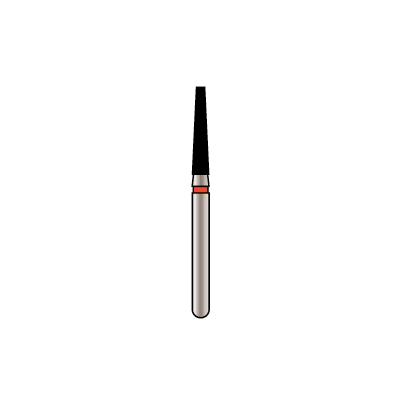 Alpen X1 Diamond Single-Use Bur, FG, Tapered Flat End, # 847, 1.6 mm, Super Coarse, Black, 25/Pk, X847SC016