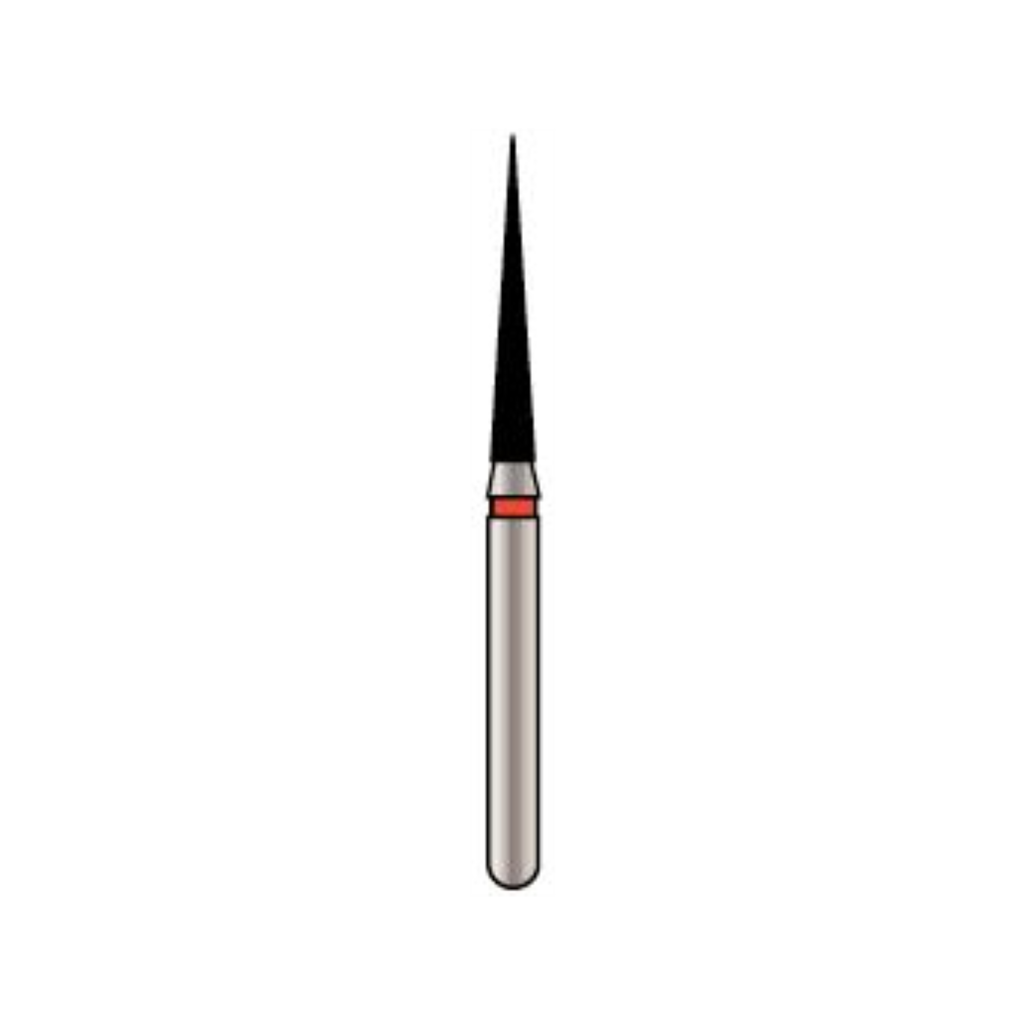 Alpen X1 Diamond Single-Use Bur, FG, Cone Pointed End, # 859, 1.4 mm, Fine, Red, 25/Pk, X859F014