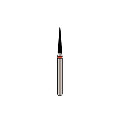 Alpen X1 Diamond Single-Use Bur, FG, Cone Pointed End, # 858, 1.4 mm, Fine, Red, 25/Pk, X858F014