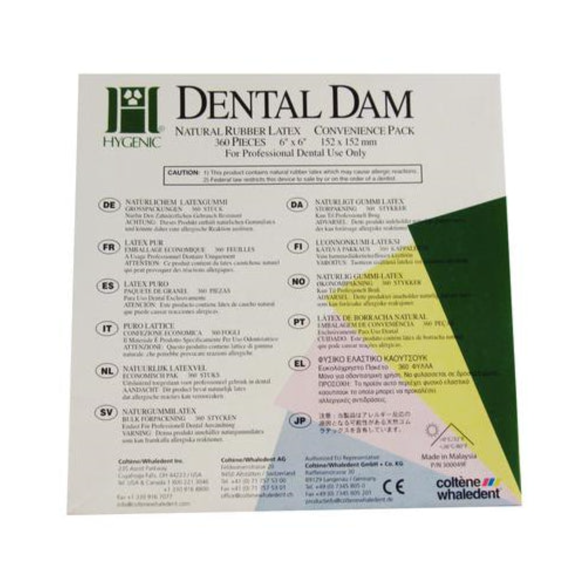 Hygenic Rubber Dental Dams, 6