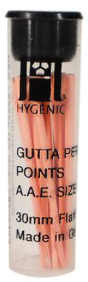 Hygenic Gutta Percha Points, Machine-Rolled, 28 mm, # 80, Black, 5 Vials of 20 Points/Pk, H01480