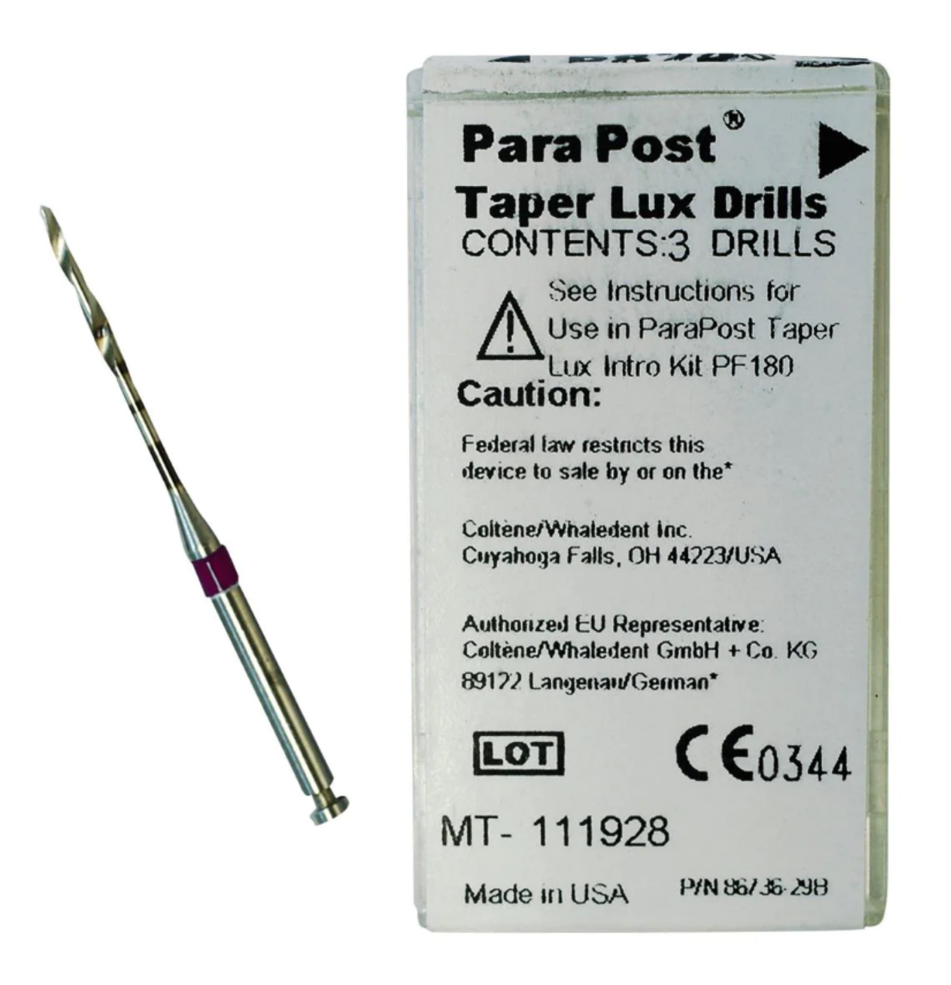 ParaPost Taper Lux Drills, Refill, # 5.5, 1.4 mm, Purple, 3/Pk, P8255