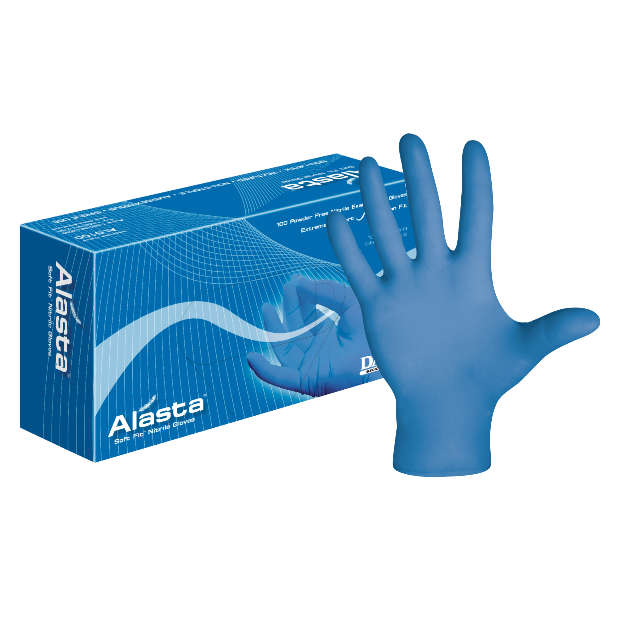 Alasta PF Nitrile Glove M 100/Bx