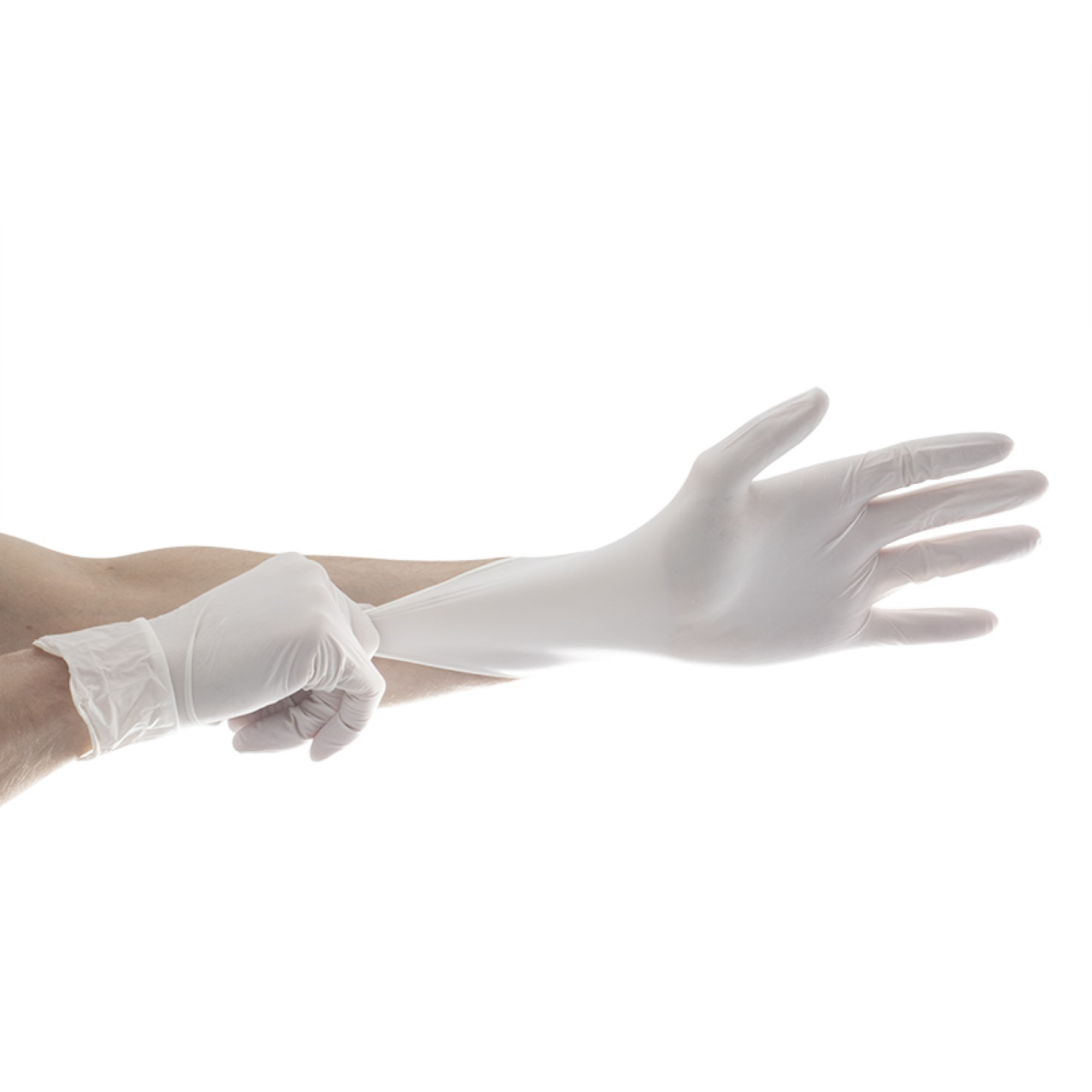 Alasta Nitrile Exam Gloves, Powder-Free, Small, White, 100/Box, AW100S