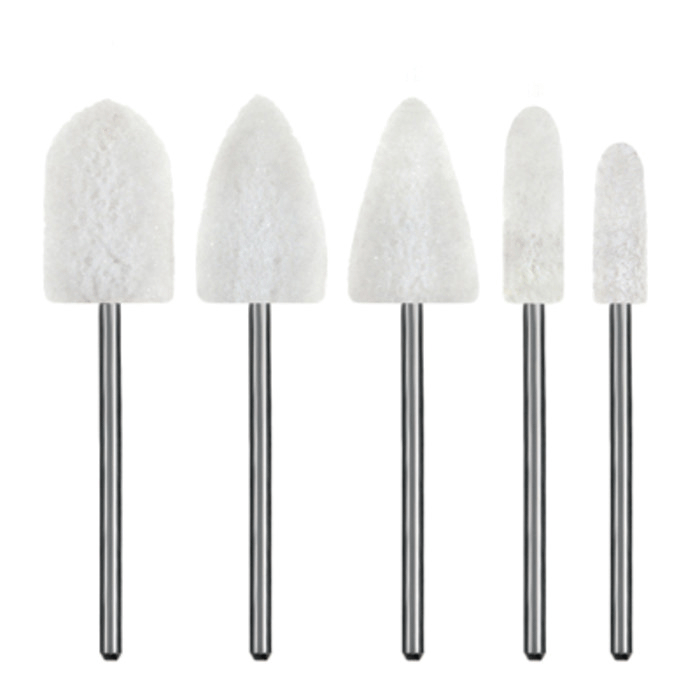 Acrylic Trimmers, Stone, HP, 5-Piece Assortment, Medium, White, 5/Pk