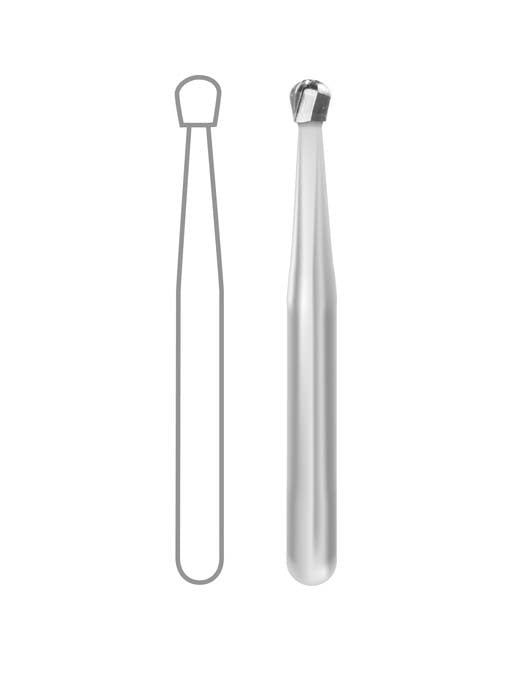 Midwest Operative Carbide Burs, FG, Round, 1.4 mm, # 4, 10/Pk