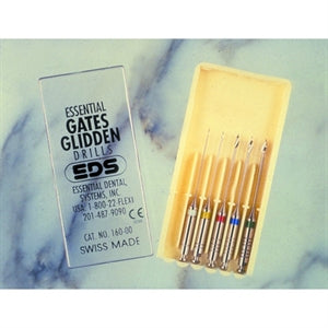 Stainless-Steel Gates Glidden Drill, Refills, # 0, Yellow, 5/Pk