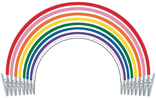 Super Bib Clips, Silicone, Assorted, 5/Pk, 605310