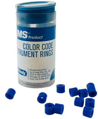 IMS Color Code Instrument Rings, Regular, Blue, 50/Pk, IMS-1288