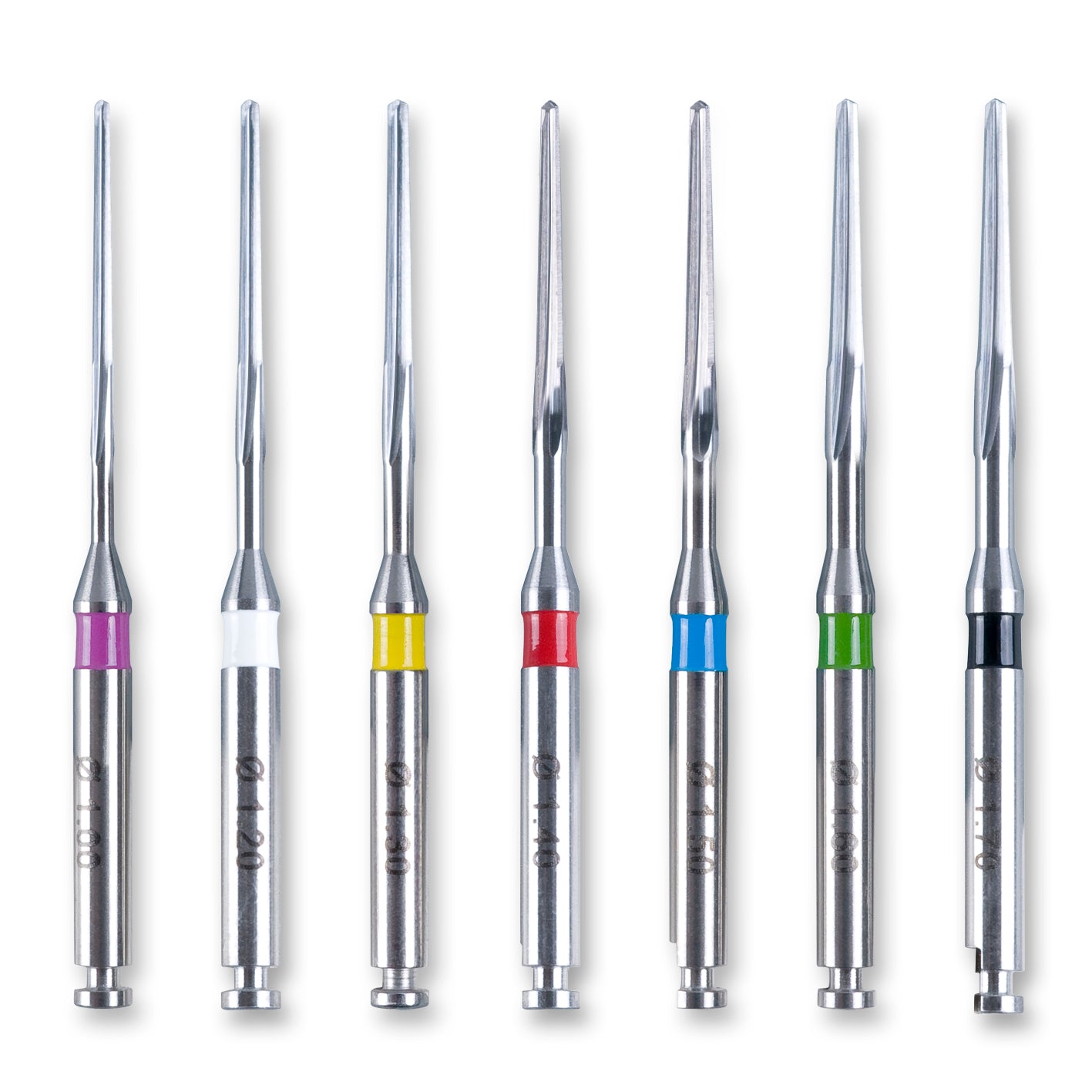 Cylindro-conical Drills Kit Red 4/Pk