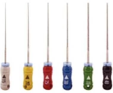 Triple K-Flex Stainless Steel Hand Files, 25 mm, # 15-40, Assorted, 6/Pk, 821-3025