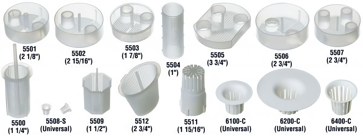 Dispos-A-Trap Disposable Plastic Vacuum Traps, 1 1/4