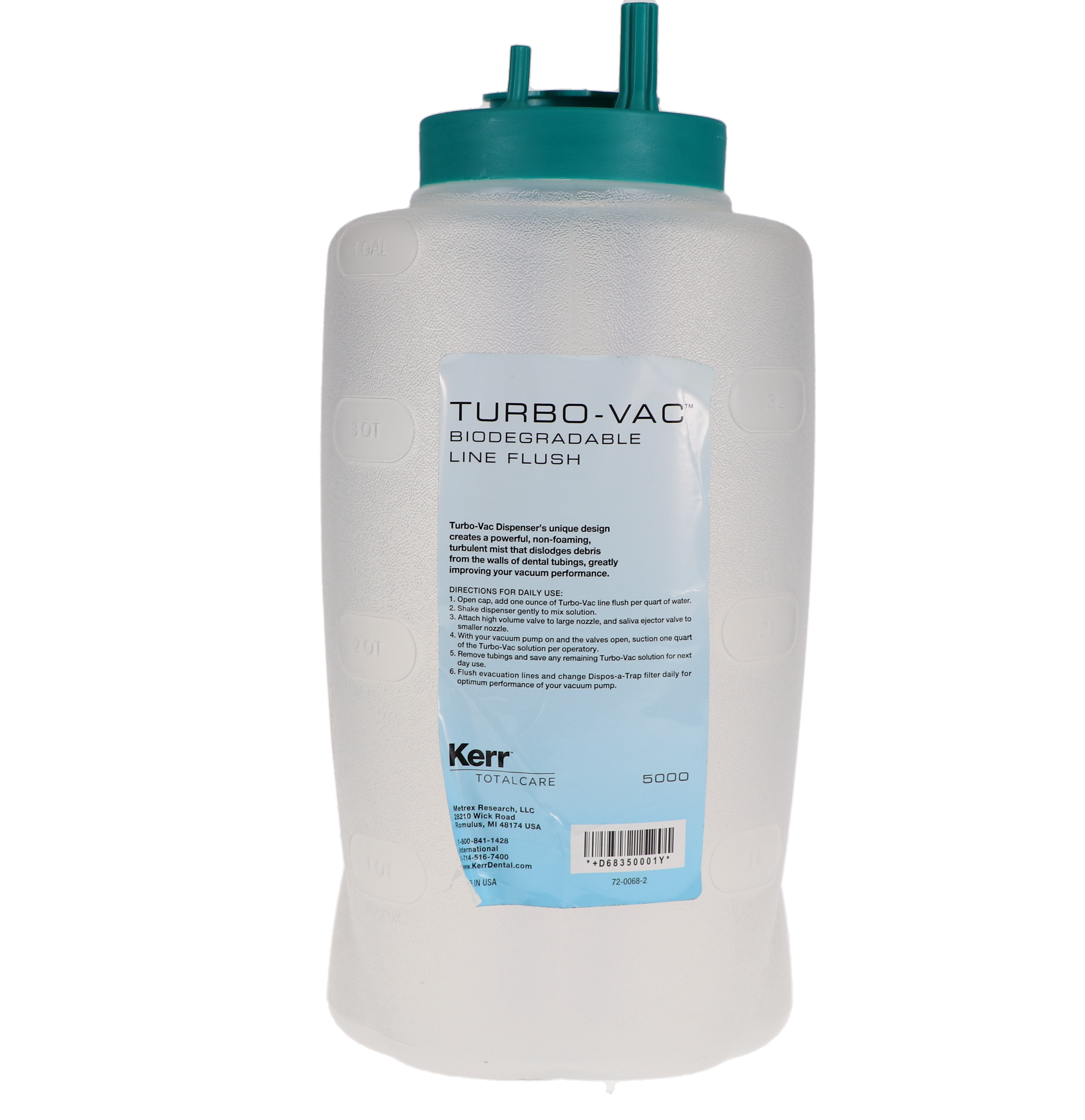 Turbo-Vac Dispenser, 1 Gal, 1/Pk, 5000-1