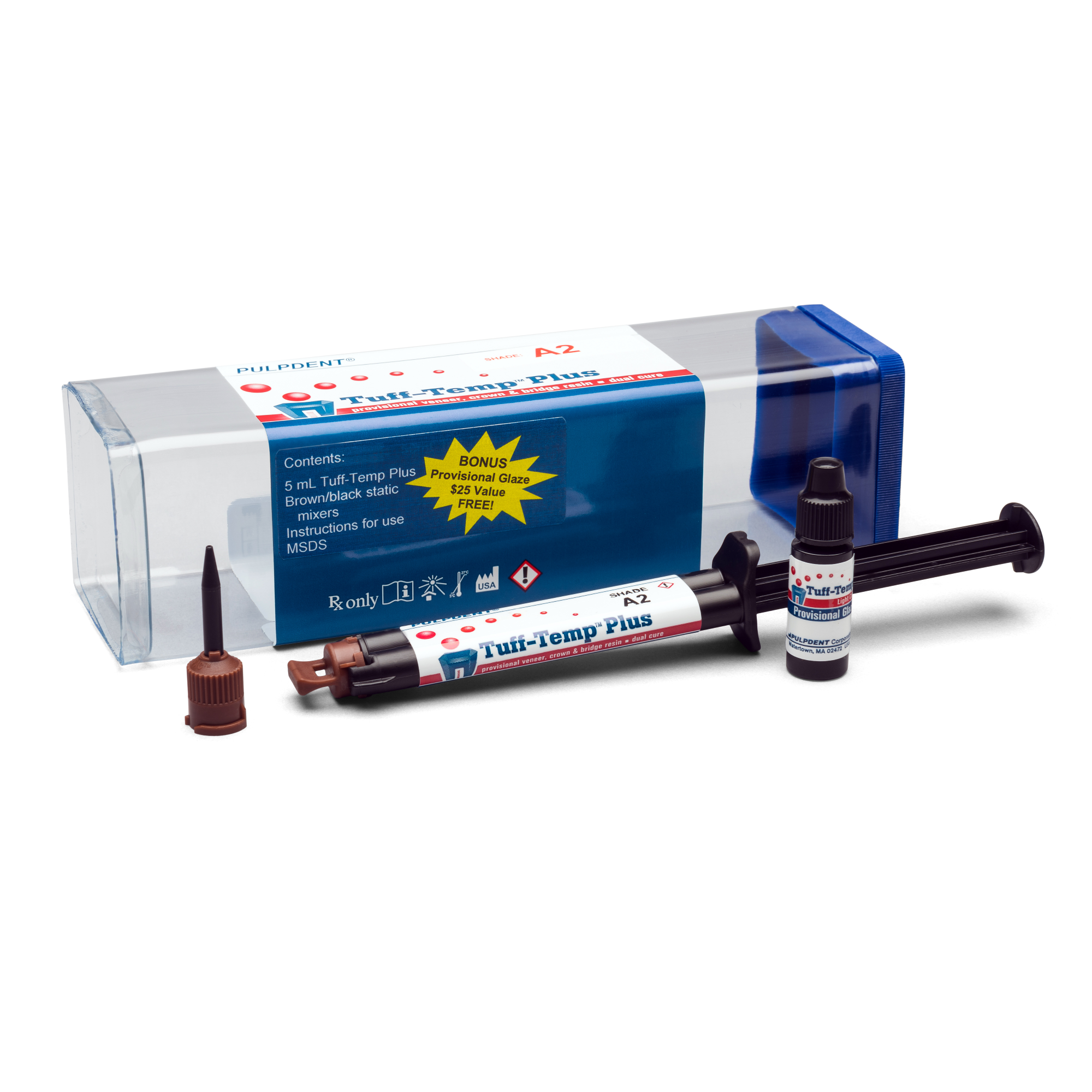 Tuff-Temp Plus, Automix Syringe, 5 ml, A2, 1/Pk, TTP5A2