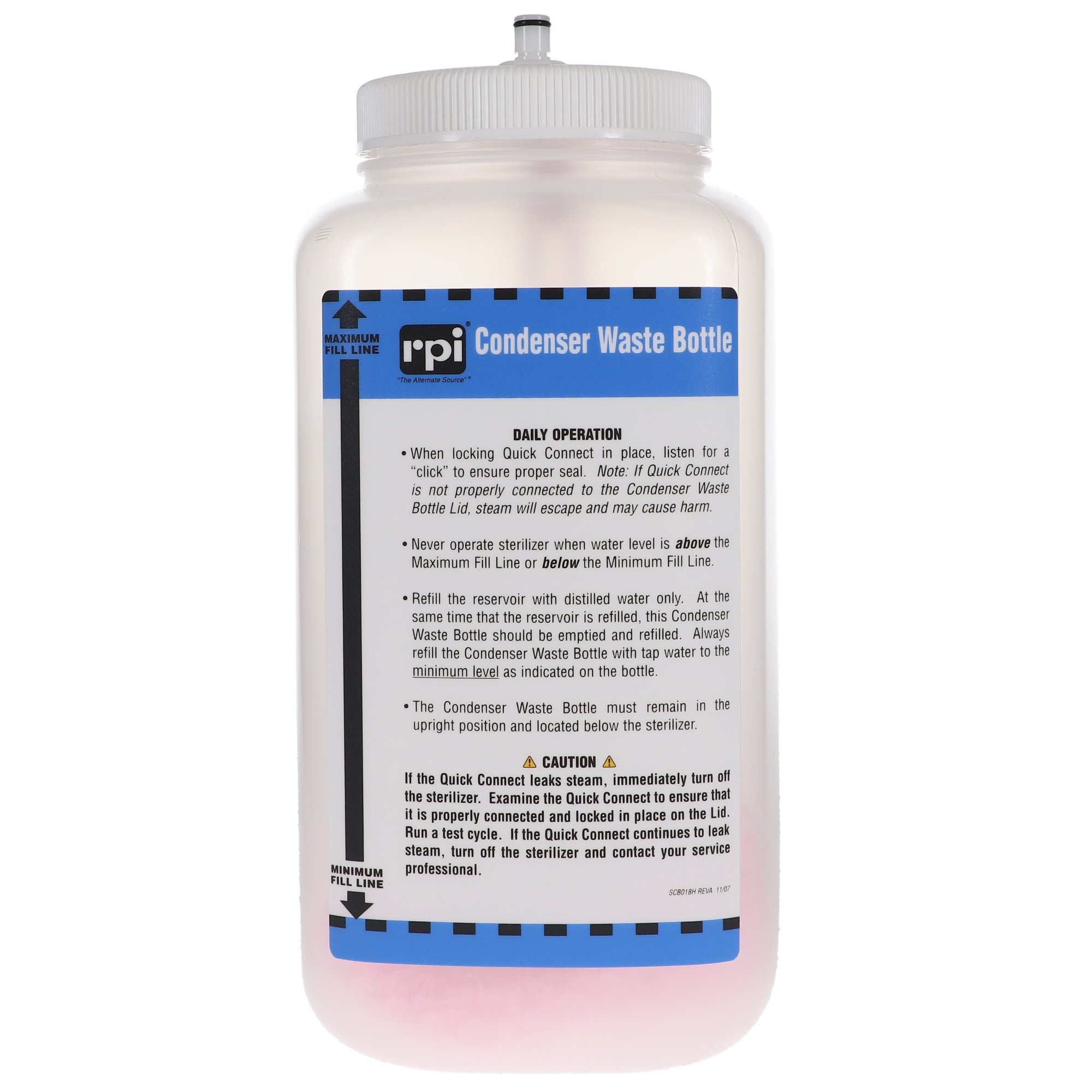 Statim Condenser Waste Bottle Kit, SCK016