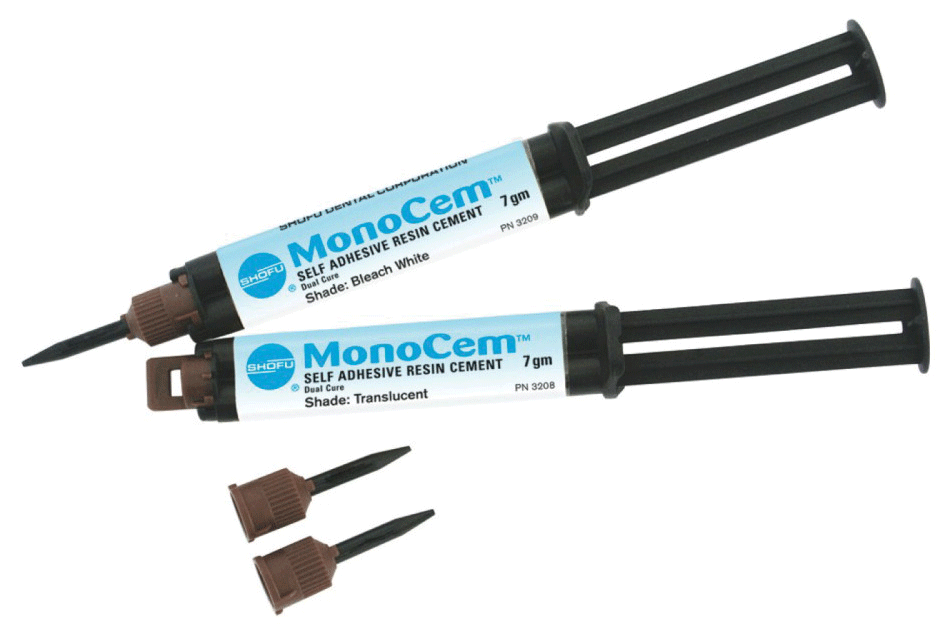 Monocem Self-Adhesive Resin Cement, Syringe Refill, 7 g, Bleach White, 1/Pk
