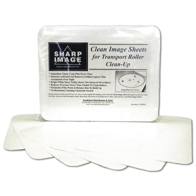 Clean Image Transport Roller Cleaning Sheets, White, 50/Pk, CI0810
