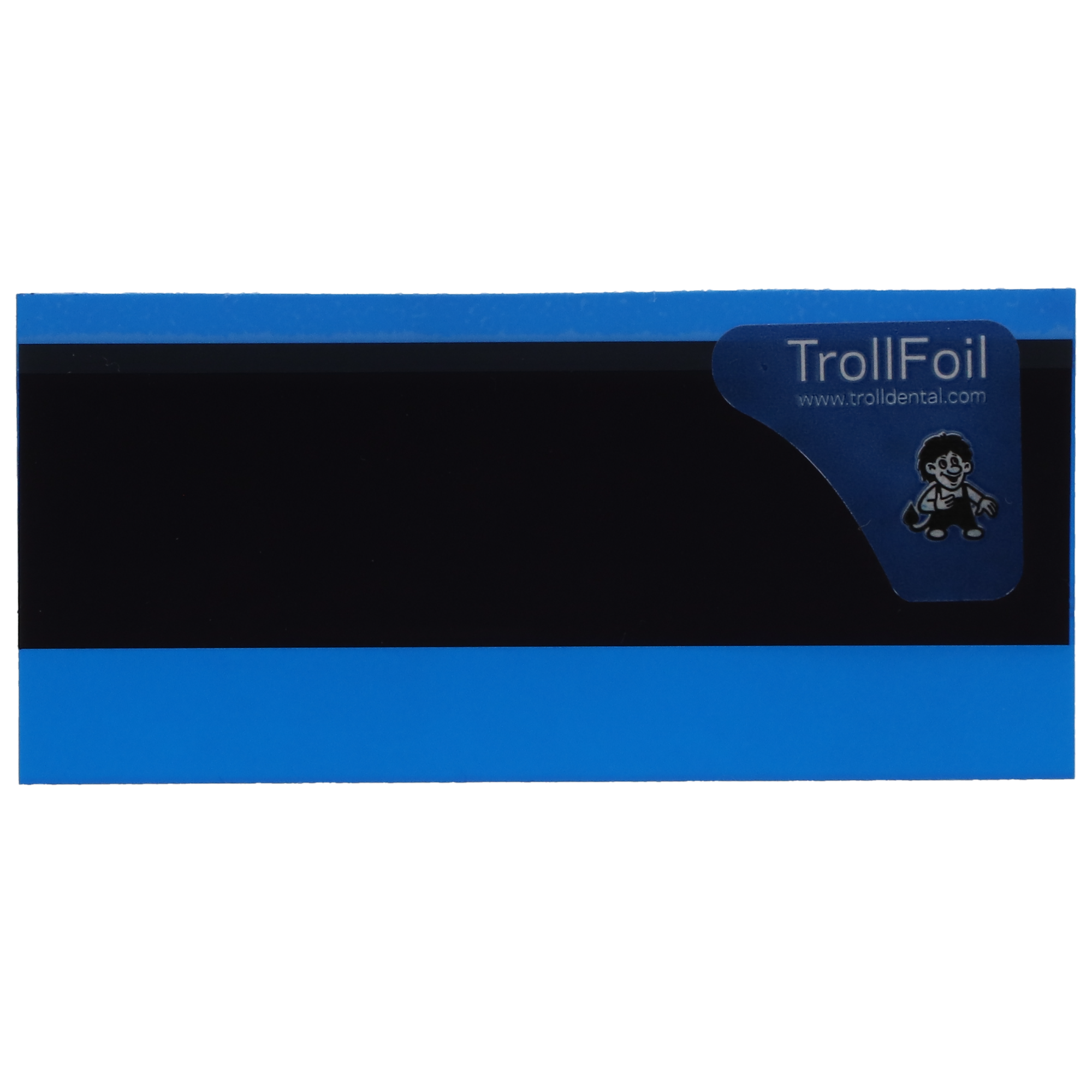TrollFoil Pre-Mounted Double-Sided Articulating Foil, 8 microns, Blue, 100/Pk, 12000101